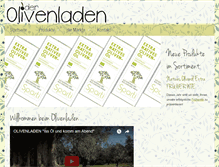 Tablet Screenshot of olivenladen.at